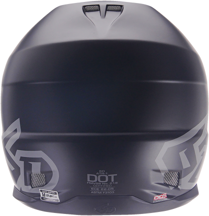 6D ATR-1 Helmet - Matte Black - XS 10-3704