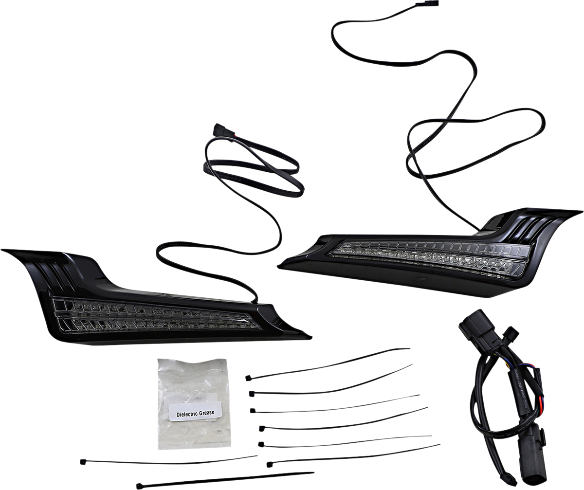 Luces LED del panel de relleno CIRO - Negro/Rojo 40046 