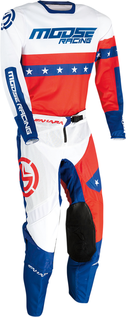 MOOSE RACING Sahara Pants - Red/White/Blue - 30 2901-9056