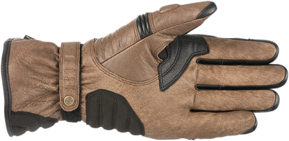 ALPINESTARS Café Divine Drystar® Leather Gloves - Brown/Black - 2XL 3528318-82-2X