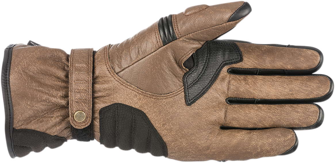 ALPINESTARS Caf Divine Drystar Leather Gloves - Brown/Black - XL 3528318-82-XL