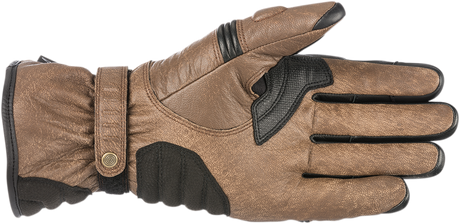 ALPINESTARS Caf Divine Drystar Leather Gloves - Brown/Black - XL 3528318-82-XL