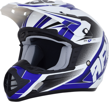 AFX FX-17 Helmet - Force - Pearl White/Blue - Small 0110-5238