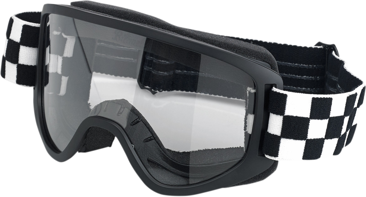 BILTWELL Moto 2.0 Goggles - Checkers - Black 2101-5101-014