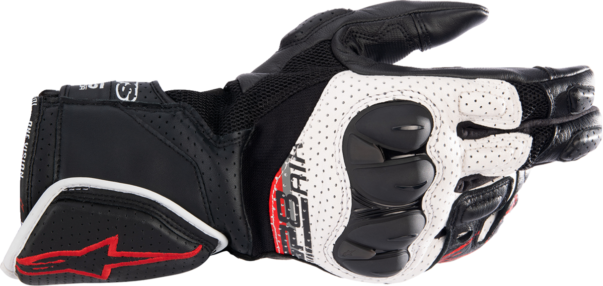 ALPINESTARS SP-8 V3 Air Gloves - Black/White/Bright Red - XL 3558621-1304-XL