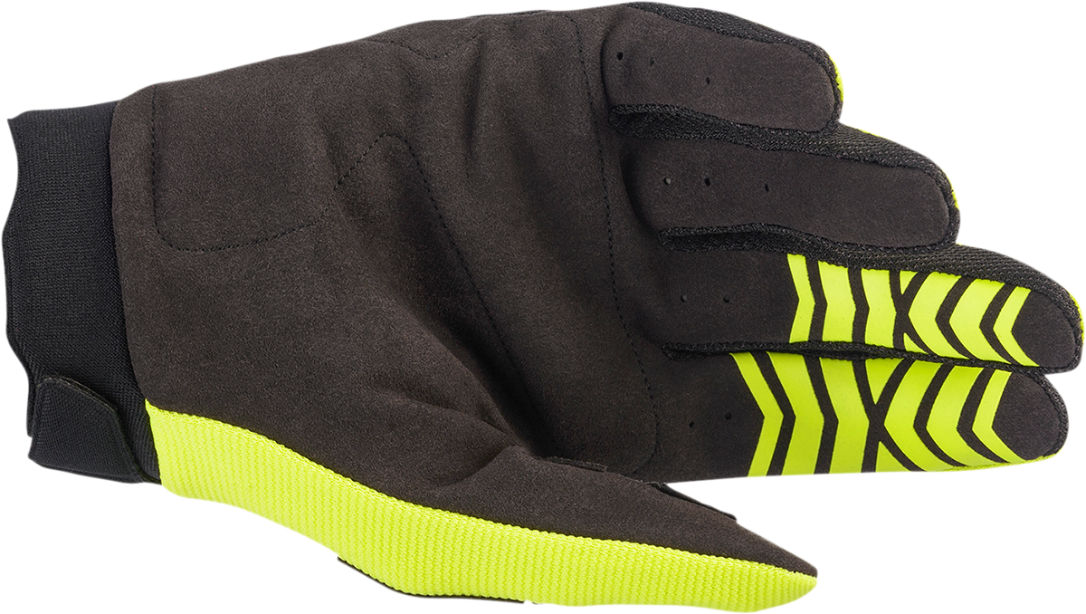 Guantes ALPINESTARS Full Bore - Amarillo fluo/Negro - Pequeños 3563622-551-S 