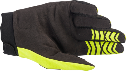 Guantes ALPINESTARS Full Bore - Amarillo fluo/Negro - Pequeños 3563622-551-S 