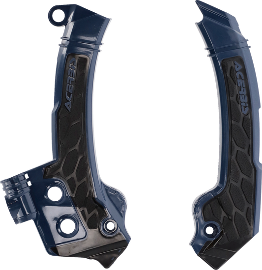 ACERBIS X-Grip Frame Guards - Blue/Black 2979601034