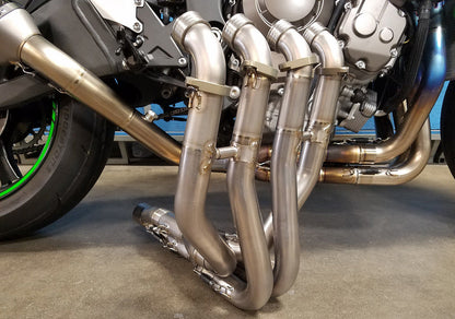 Graves motorsports works zx10r 16-23 link low mount full exhaust system exk-16zx1-ftcl