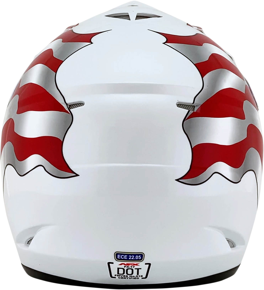 AFX FX-17 Helmet - Flag - White - 2XL 0110-2379
