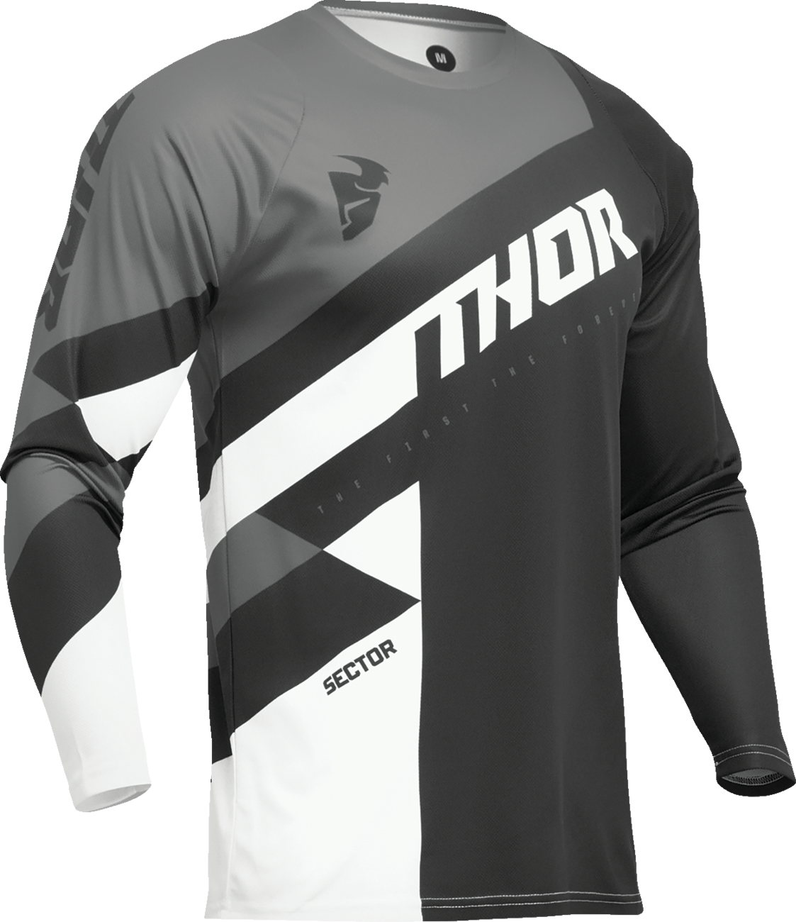 THOR Youth Sector Checker Jersey - Black/Gray - XS 2912-2407