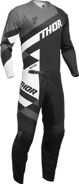 THOR Youth Sector Checker Jersey - Black/Gray - XL 2912-2411