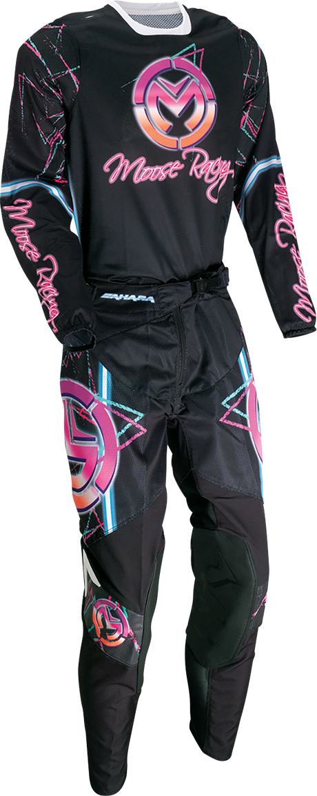 MOOSE RACING Sahara Jersey - Pink/Black - Small 2910-7450