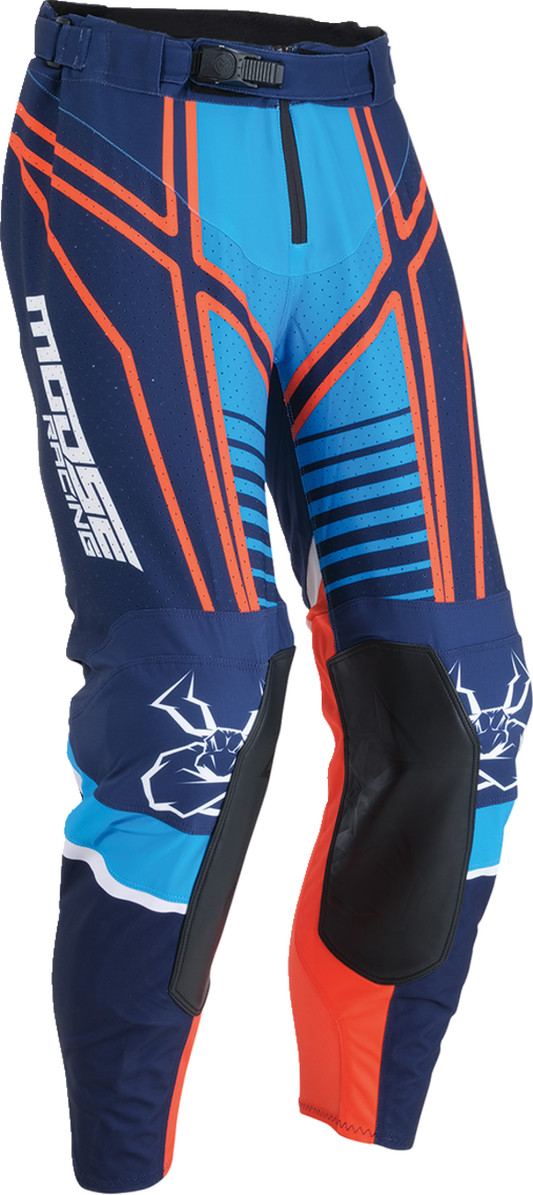 MOOSE RACING Agroid Pants - Blue/Orange - 28 2901-10889