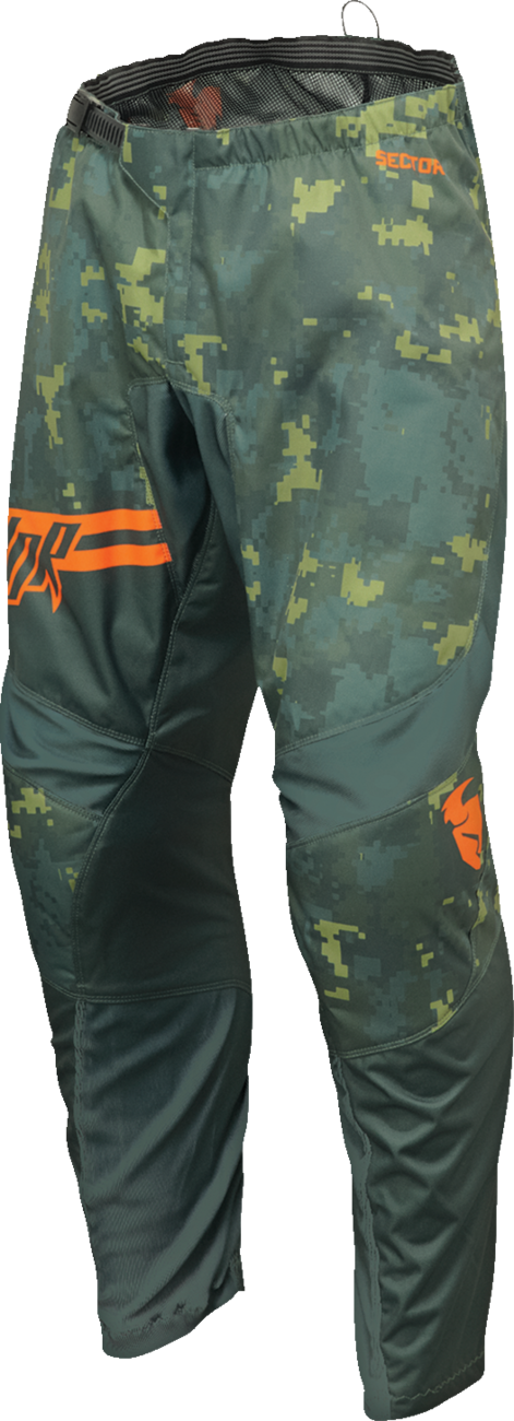 THOR Sector DIGI Pants - Black/Camo - 40 2901-11044