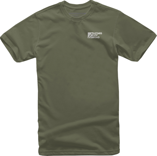 Camiseta pintada ALPINESTARS - Verde militar - Grande 1232-72224-690L 