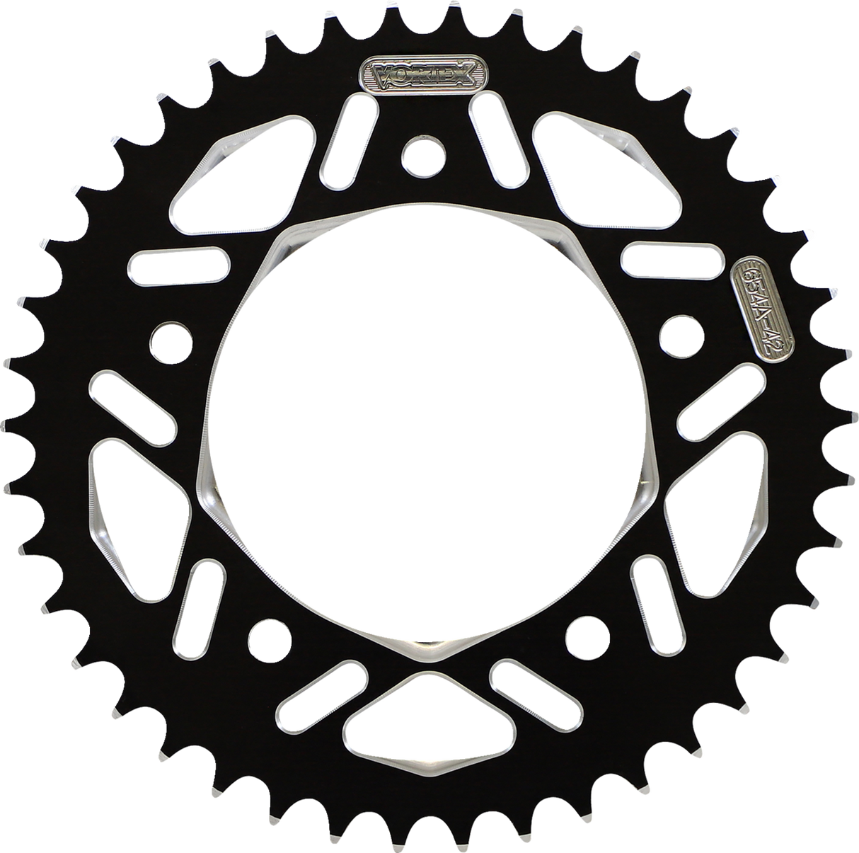 VORTEX Aluminum Sprocket - Black - Rear - 42 Tooth 654AZK-42