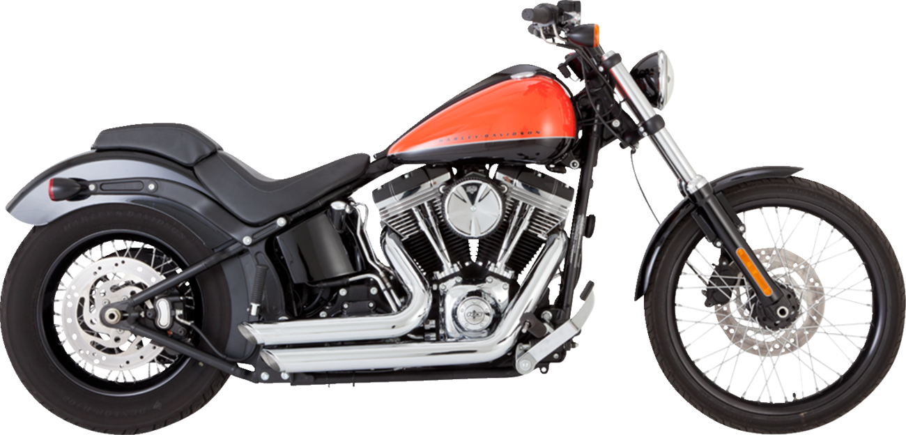 VANCE & HINES Shortshots Staggered Exhaust System - Chrome 17325