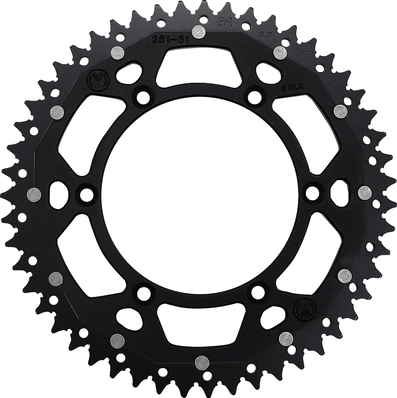 MOOSE RACING Dual Sprocket - Black - 51 Tooth 1210-251-51-10X