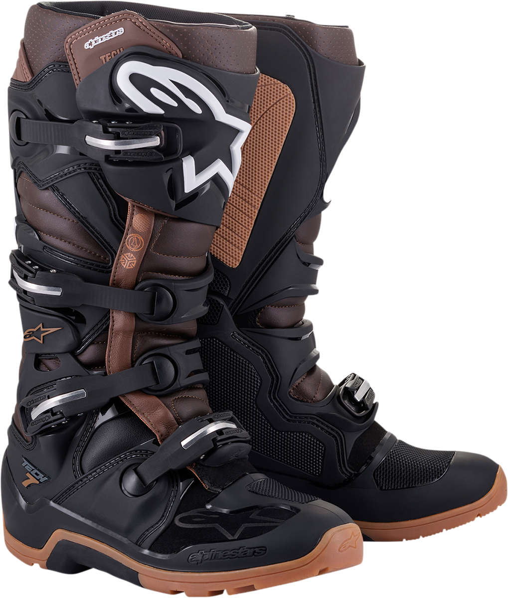 Botas ALPINESTARS Tech 7 - Negro/Marrón - US 13 2012114-1089-13