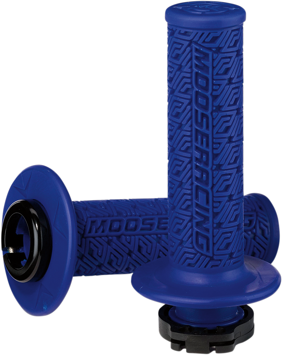 MOOSE RACING Grips - Lock-On - Blue/Black B36MRU-B