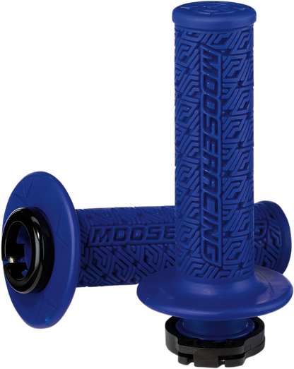 MOOSE RACING Grips - Lock-On - Blue/Black B36MRU-B