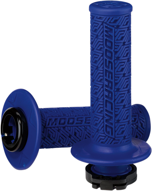 MOOSE RACING Grips - Lock-On - Blue/Black B36MRU-B