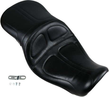 LE PERA Maverick Seat - Without Backrest - Stitched - Black - FXD '06-'17 LK-970