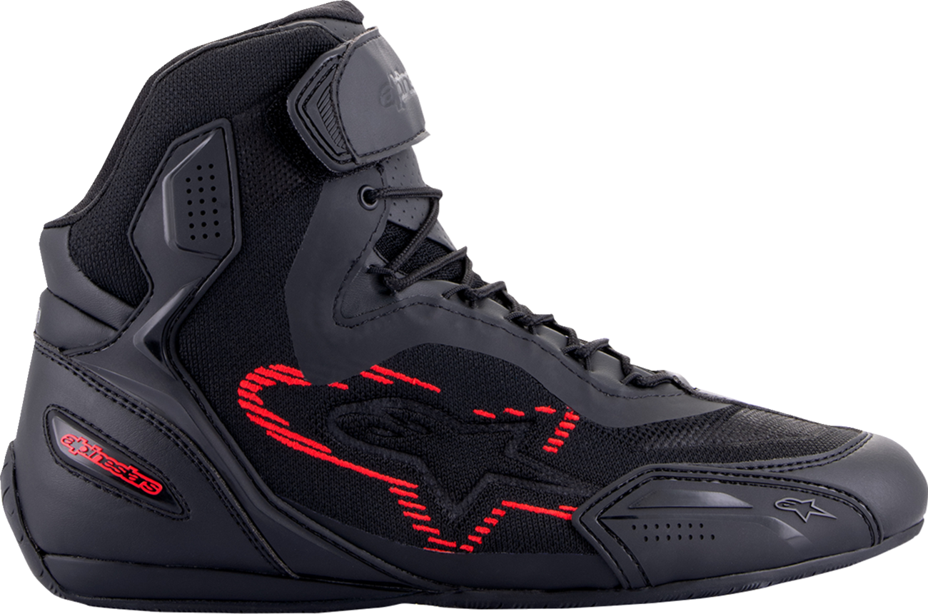 Zapatos de equitación ALPINESTARS Faster-3 Rideknit - Negro/Gris/Rojo - US 7 2510319-1993-7