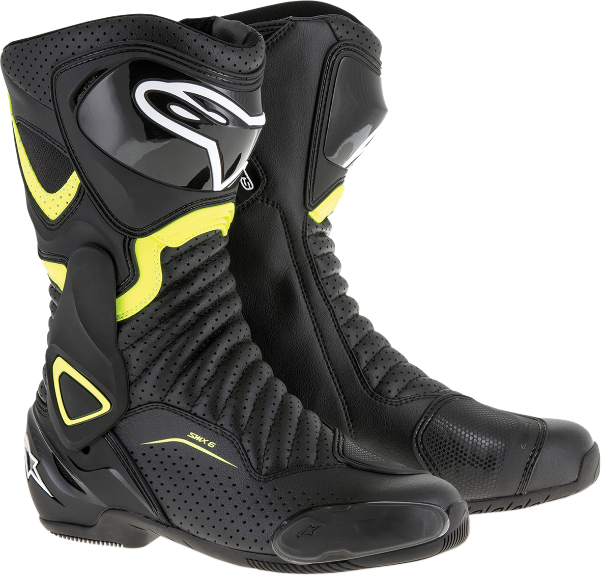 ALPINESTARS SMX-6 v2 Vented Boots - Black/Yellow - US 6 / EU 39 2223017-1550-39