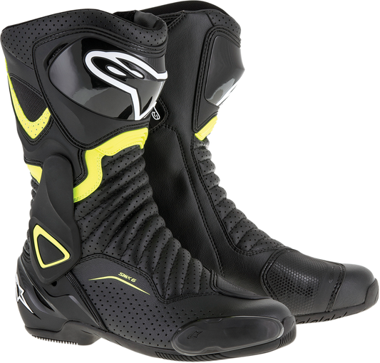 ALPINESTARS SMX-6 v2 Vented Boots - Black/Yellow - US 6.5 / EU 40 2223017-1550-40