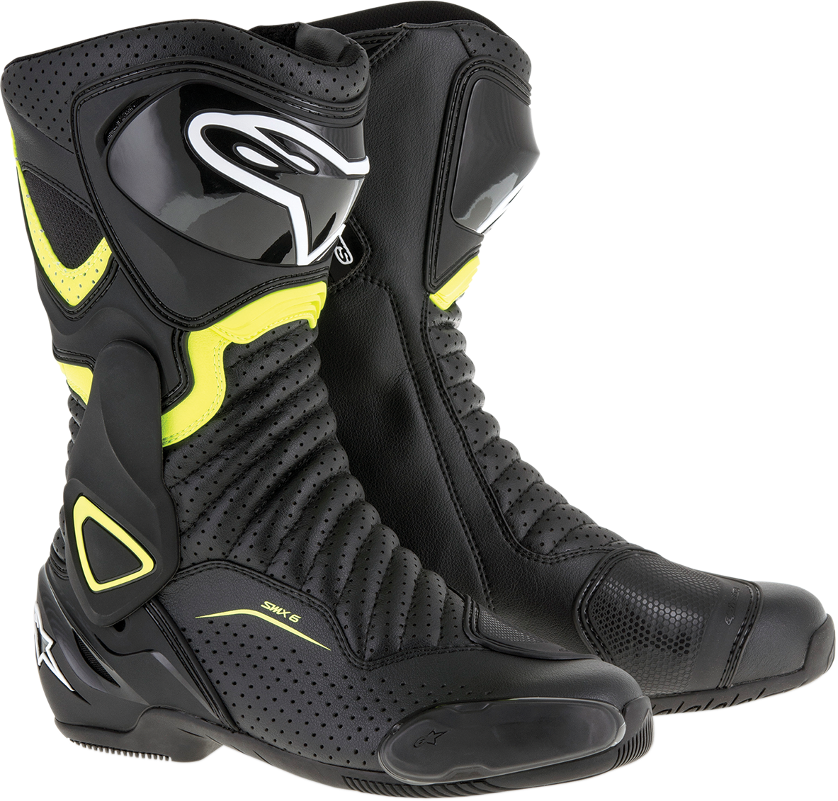 ALPINESTARS SMX-6 v2 Vented Boots - Black/Yellow - US 9 / EU 43 2223017-1550-43