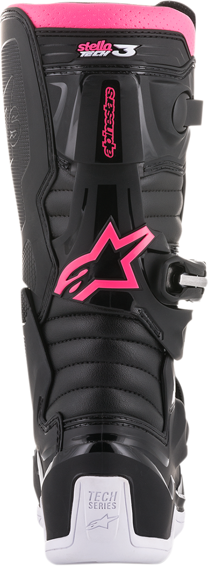 Botas ALPINESTARS Stella Tech 3 - Negro/Blanco/Rosa - US 8 2013218-130-8 