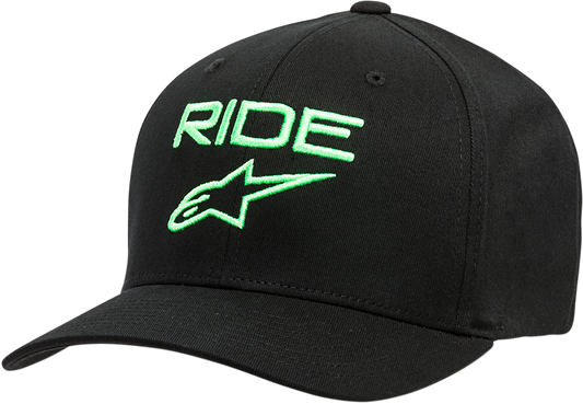 ALPINESTARS Ride 2.0 Hat - Black/Green - Large/XL 1019811141060LX