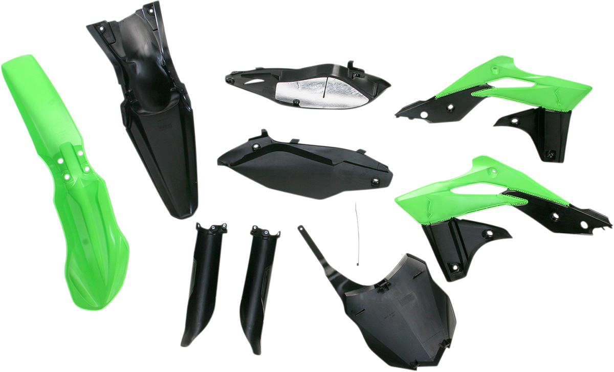 ACERBIS Full Replacement Body Kit - OEM '13 Black/Green 2314183914