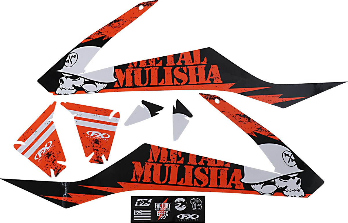 Kit de gráficos FACTORY EFFEX Metal Mulisha - KTM 23-11530 