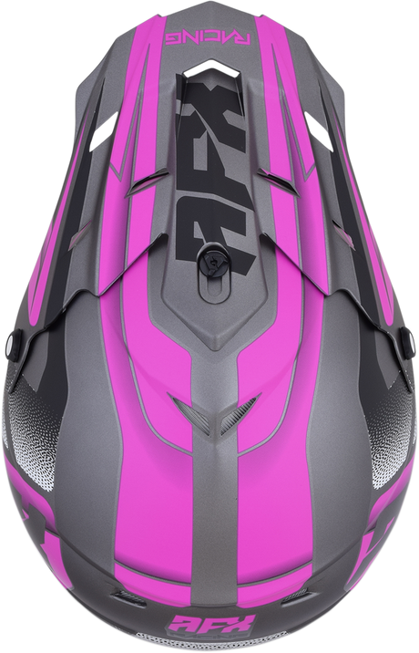 AFX FX-17 Helmet - Force - Frost Gray/Fuchsia - Large 0110-5211