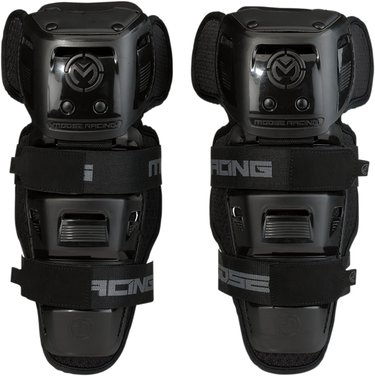 MOOSE RACING Youth Synapse Lite Knee Guards - Black 2704-0493