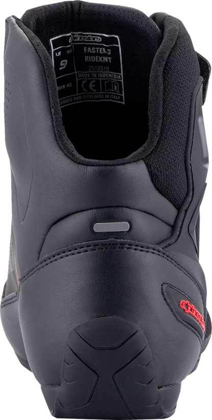 Zapatos de equitación ALPINESTARS Faster-3 Rideknit - Negro/Gris/Rojo - US 10 2510319-1993-10