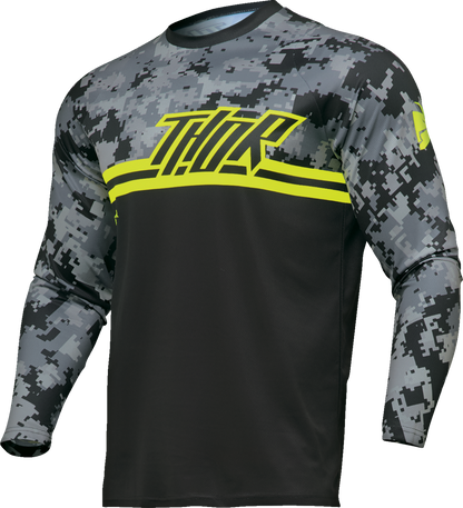 THOR Sector DIGI Jersey - Black/Camo - Large 2910-7568