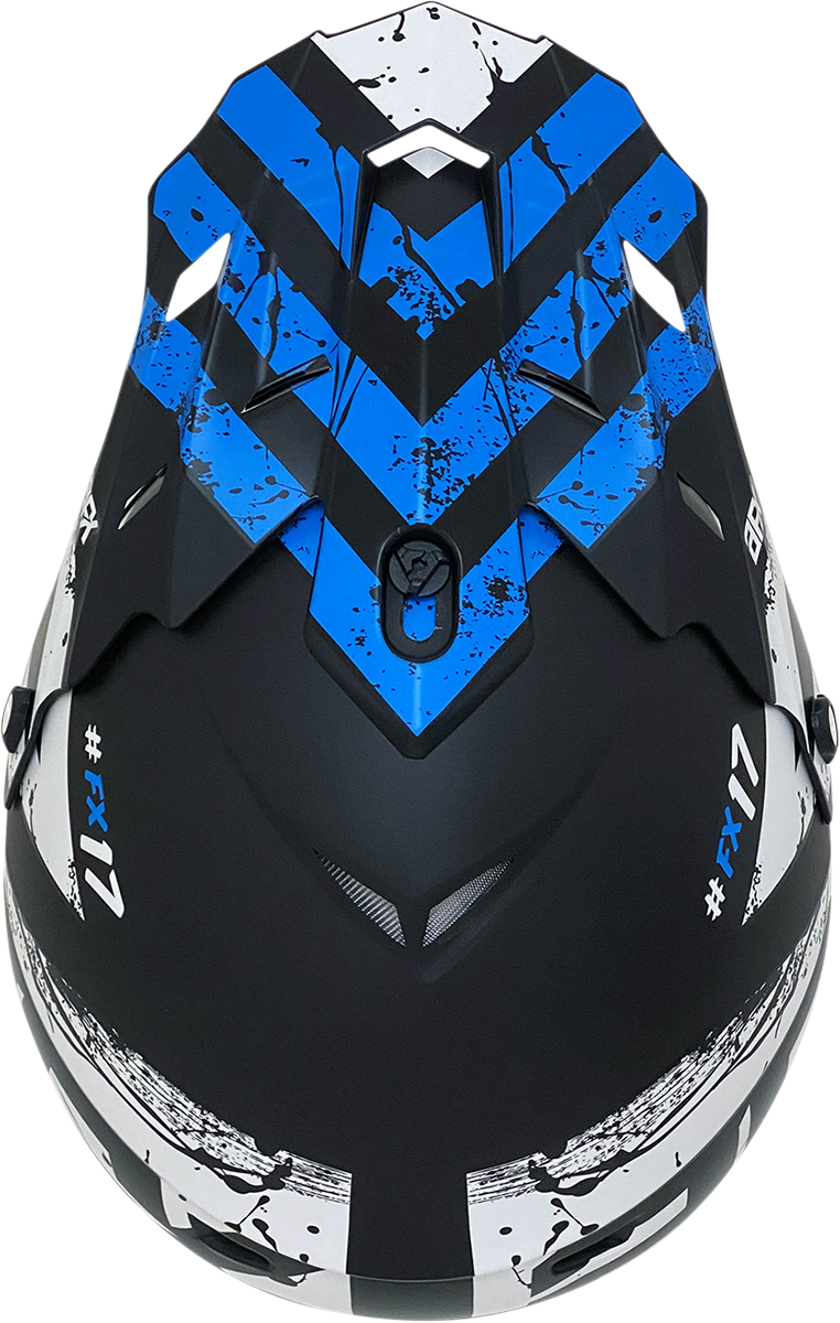 AFX FX-17 Helmet - Attack - Matte Blue/Black - 2XL 0110-7165