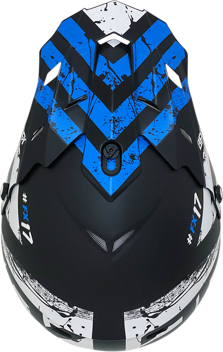 AFX FX-17 Helmet - Attack - Matte Blue/Black - XS 0110-7160