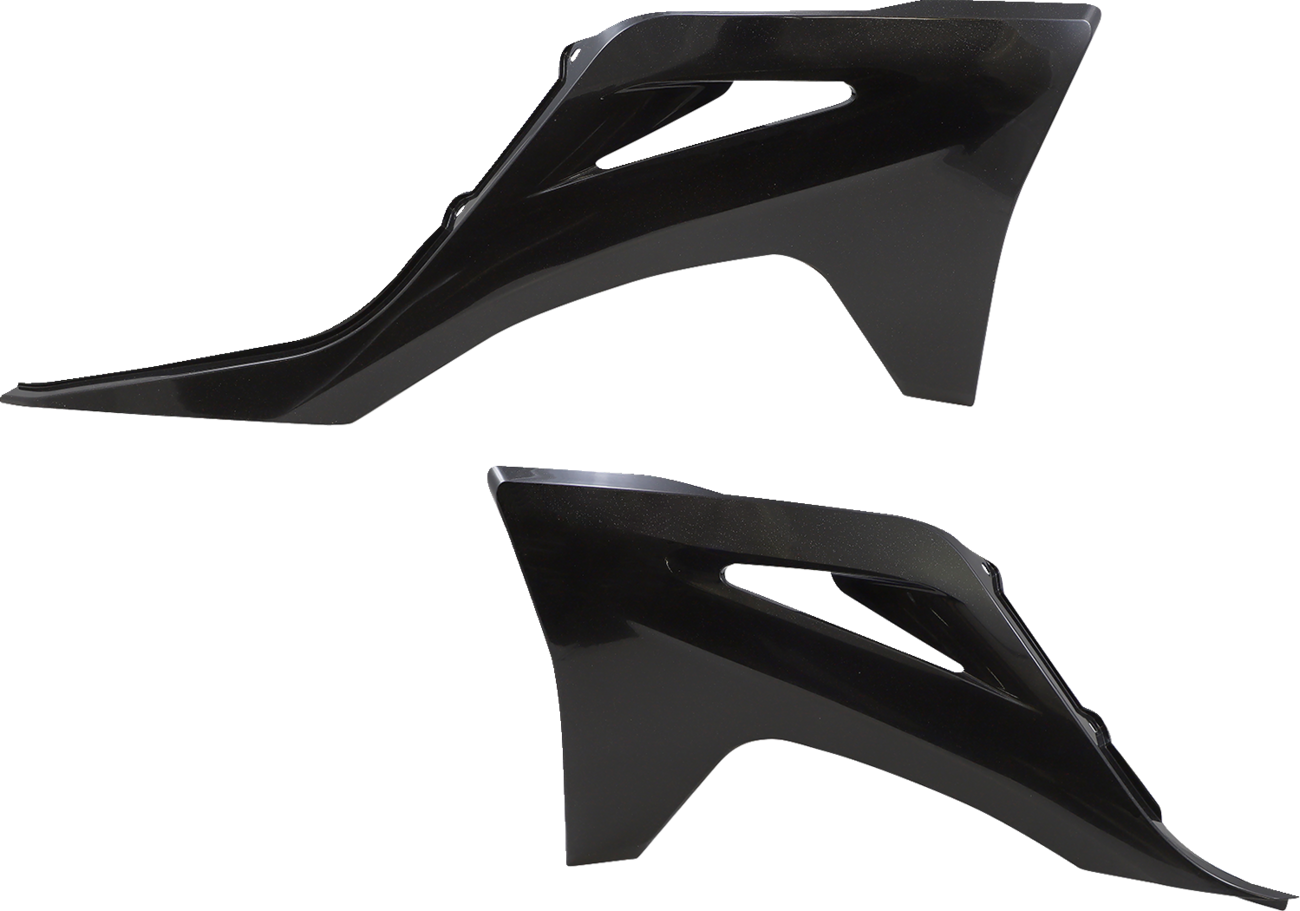 ACERBIS Radiator Shrouds - Black/Metallic 2872737440