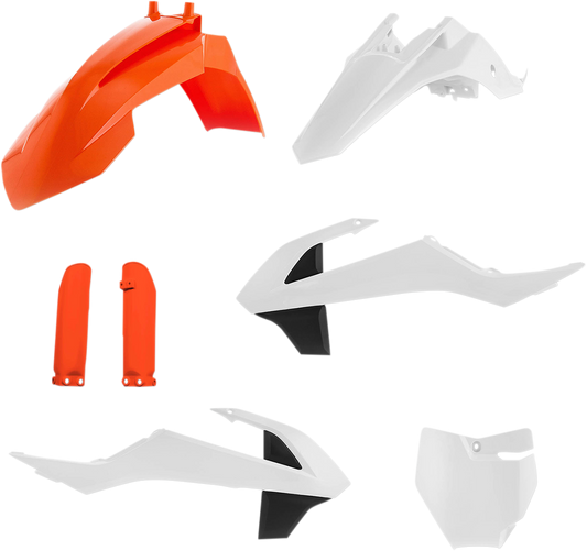 ACERBIS Full Replacement Body Kit - OEM '17 Orange/White/Black 2449605569