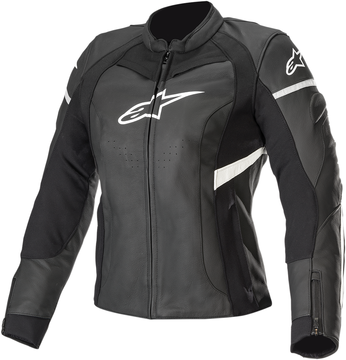 ALPINESTARS Stella Kira Leather Jacket - Black/White - US 6 / EU 42 3112019-12-42