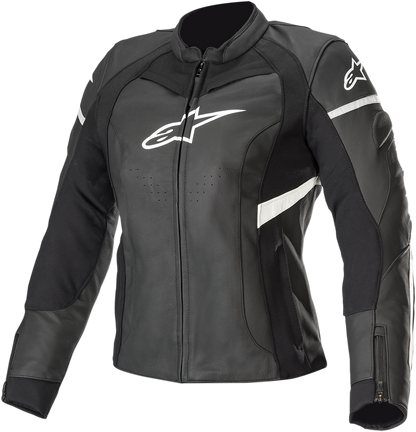 ALPINESTARS Stella Kira Leather Jacket - Black/White - US 6 / EU 42 3112019-12-42