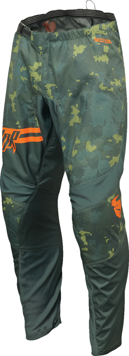 THOR Youth Sector DIGI Pants - Green/Charcoal - 18 2903-2415