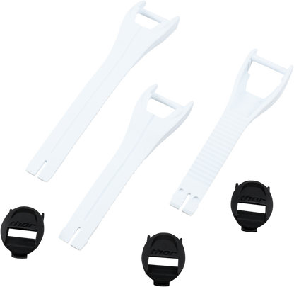 THOR Blitz XP MX Boot Straps - Youth - White - Size 1-7 3430-0876