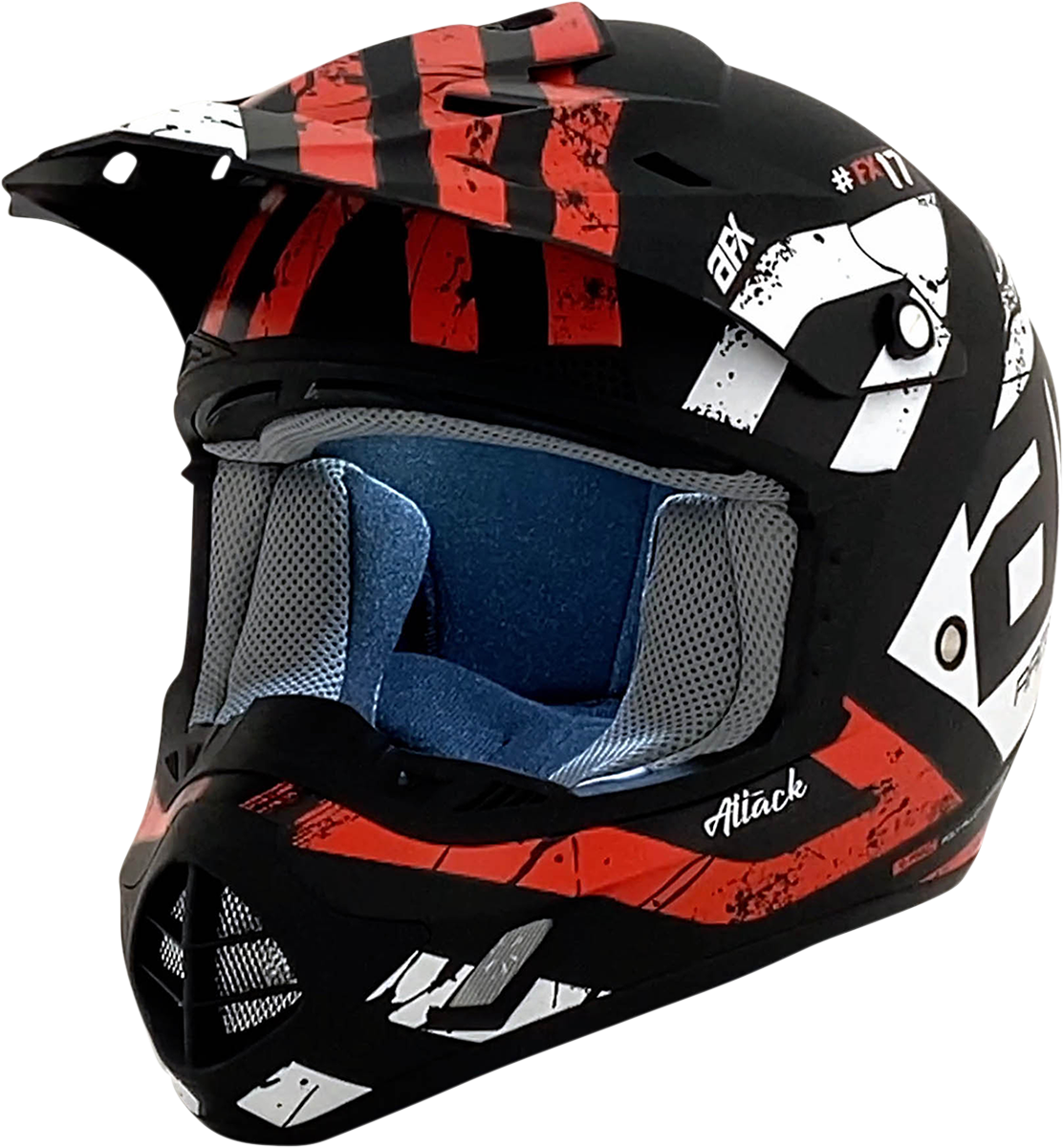 AFX FX-17 Helmet - Attack - Matte Black/Red - 4XL 0110-7640