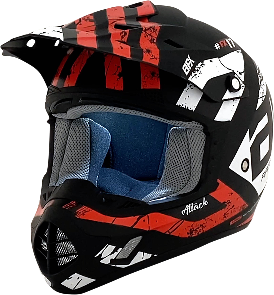 Casco AFX FX-17 - Attack - Negro mate/Rojo - 2XL 0110-7153 